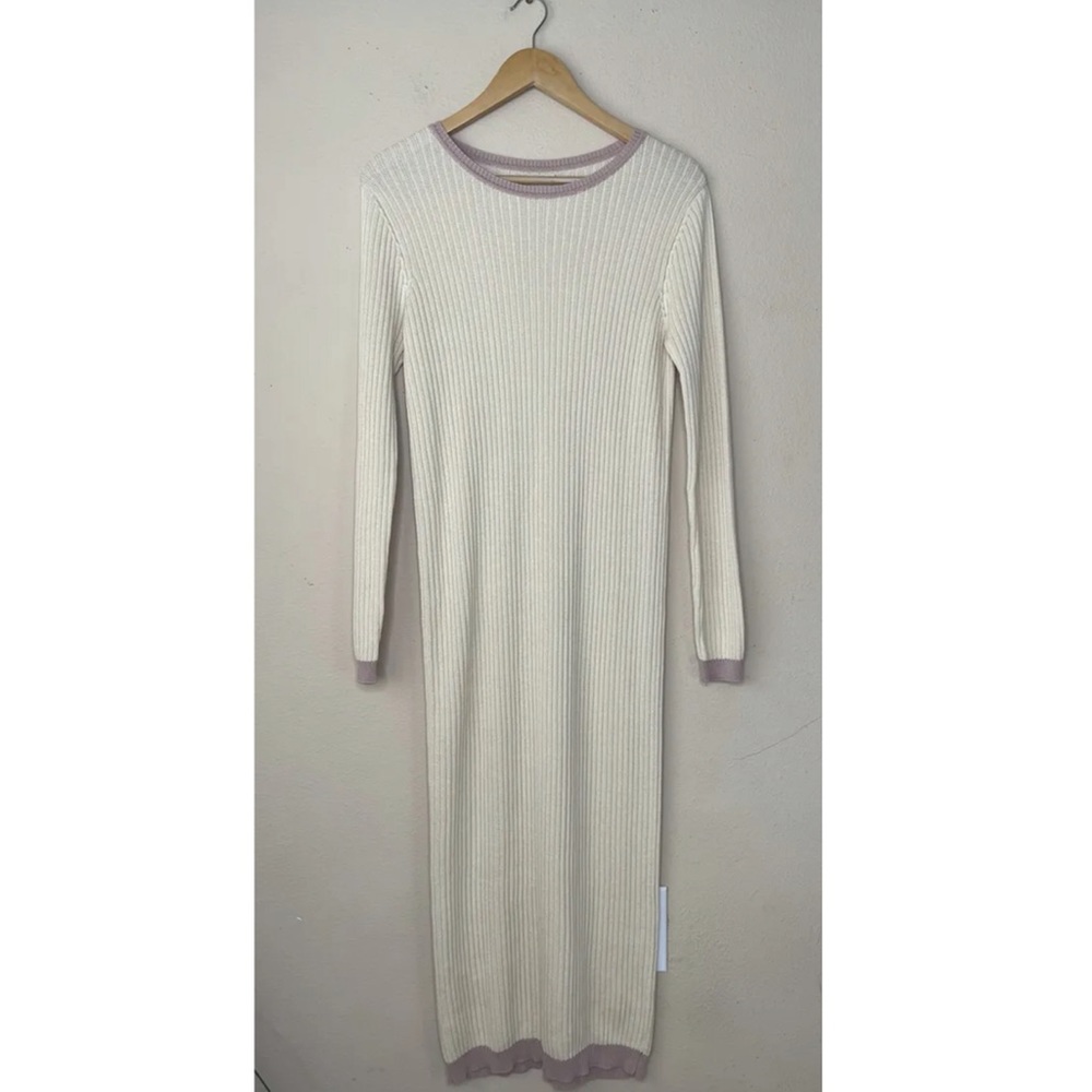 AYNI SWEATER RIBBED LONG SLEEVES DRESS - Picture 2 of 5